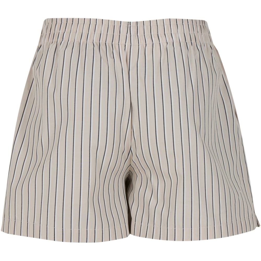 Urban Classics - Girls Striped Short enfant - Gris/Blanc